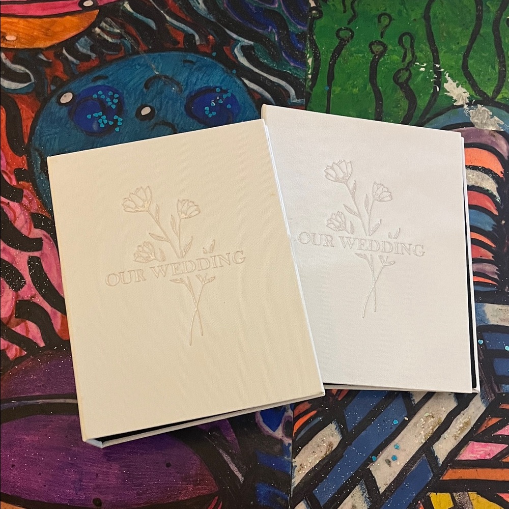 Elegant White Wedding Card Holders